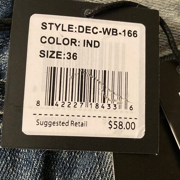 Decibel men’s distressed denim shorts sz: waist 36 - Picture 8 of 8